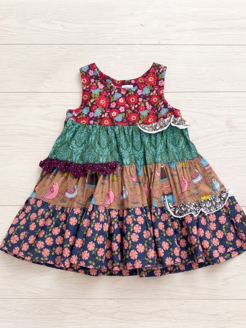 Matilda Jane Paint by Numbers Cactus Flower Shasta Dress Toddler Size 4